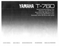 Yamaha T-760 - Owners Manual